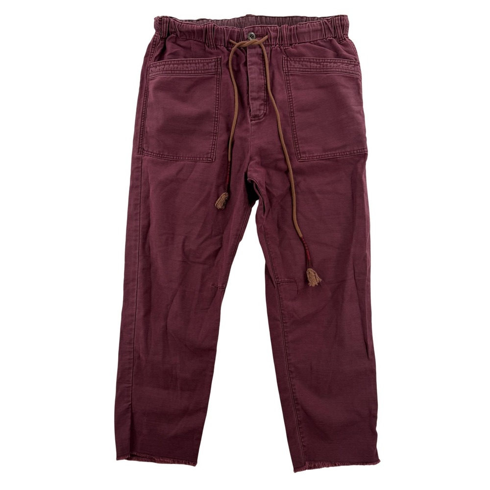 Free People Burgundy Ankle Pants